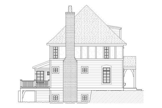 Exterior - Other Elevation 1 for Tudor House Plan #901-80 - 3 bed, 2.5 bath