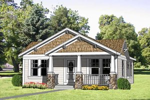 Craftsman Exterior - Front Elevation Plan #116-304