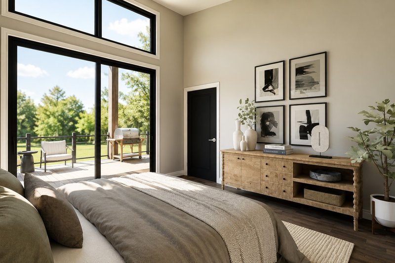 Architectural House Design - Interior - Master Bedroom for Contemporary House Plan #1064-490 - 2 bed, 2.5 bath