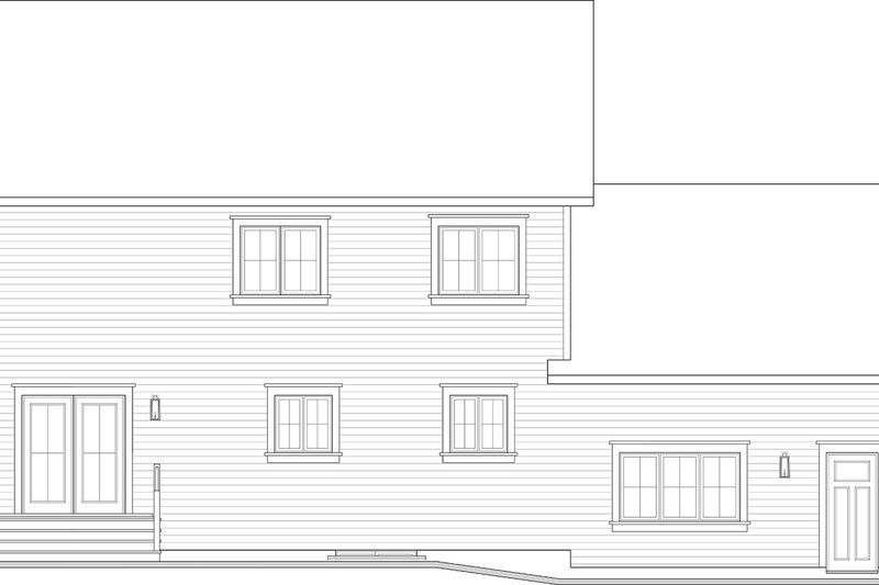 Home Plan - Exterior - Rear Elevation for Farmhouse House Plan #23-2392 - 4 bed, 2.5 bath