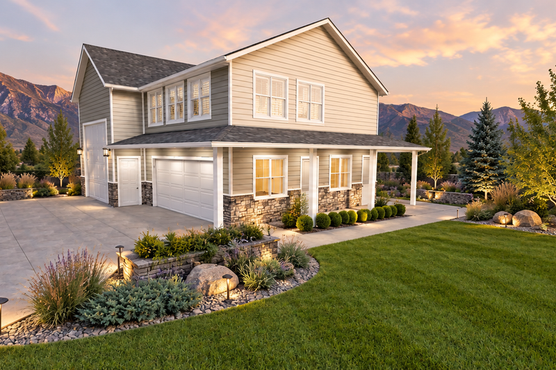 Architectural House Design - Exterior - Front Elevation 4 for Traditional House Plan #1060-504, 1 bath