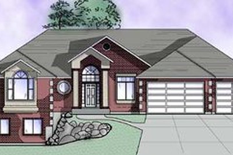 Architectural House Design - Traditional Exterior - Front Elevation Plan #5-154