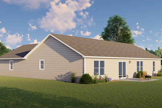 Exterior - Other Elevation 1 for Ranch House Plan #1064-46 - 3 bed, 2 bath