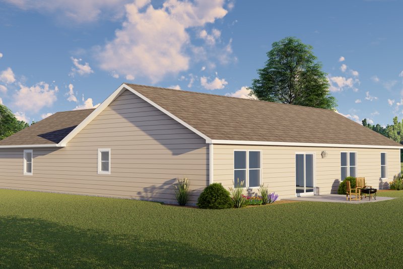 Architectural House Design - Exterior - Other Elevation 1 for Ranch House Plan #1064-46 - 3 bed, 2 bath