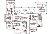 European Style House Plan - 4 Beds 2.5 Baths 3568 Sq/Ft Plan #63-326 