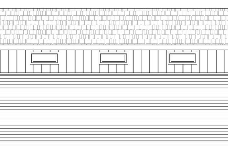 Dream House Plan - Exterior - Rear Elevation for Contemporary House Plan #932-229, 1 bath