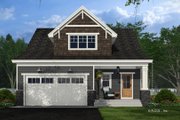 Craftsman Style House Plan - 4 Beds 4 Baths 2223 Sq/Ft Plan #51-1294 Exterior 