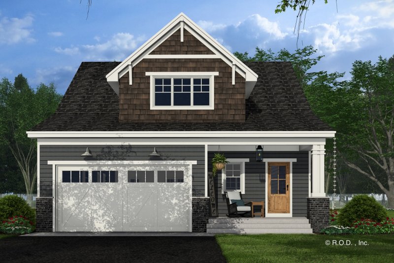 House Blueprint - Exterior - Front Elevation 4 for Craftsman House Plan #51-1294 - 4 bed, 4 bath