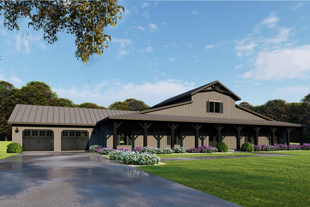 5 Bed Barndominium Plans