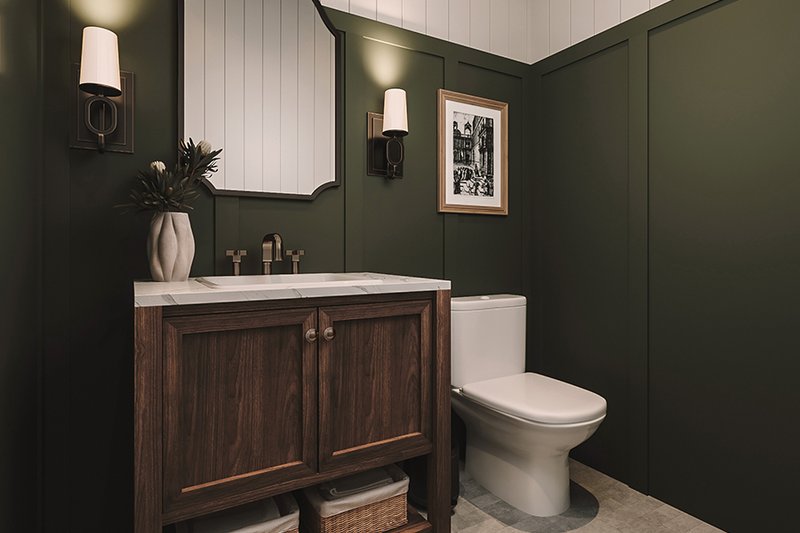 Architectural House Design - Interior - Bathroom 1 for European House Plan #23-2777 - 3 bed, 2.5 bath