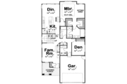 Craftsman Style House Plan - 3 Beds 3 Baths 2045 Sq/Ft Plan #20-1658 