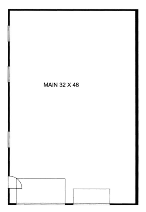 Architectural House Design - Traditional Floor Plan - Main Floor Plan #117-754