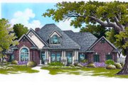 European Style House Plan - 4 Beds 3.5 Baths 2891 Sq/Ft Plan #45-329 