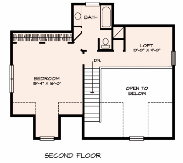 Country Floor Plan - Upper Floor Plan #140-148