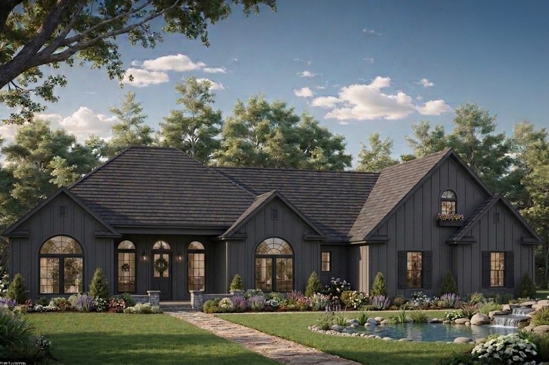 Architectural House Design - Exterior - Front Elevation 3 for European House Plan #21-665 - 3 bed, 2.5 bath