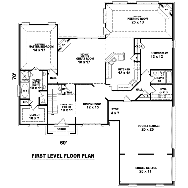 European Floor Plan - Main Floor Plan #81-1557