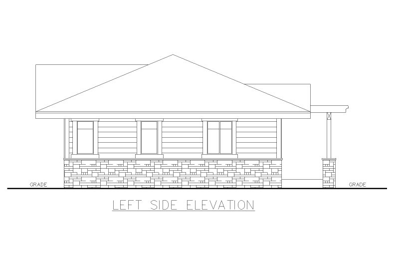 Dream House Plan - Exterior - Other Elevation for Adobe / Southwestern House Plan #117-1031, 2 bath