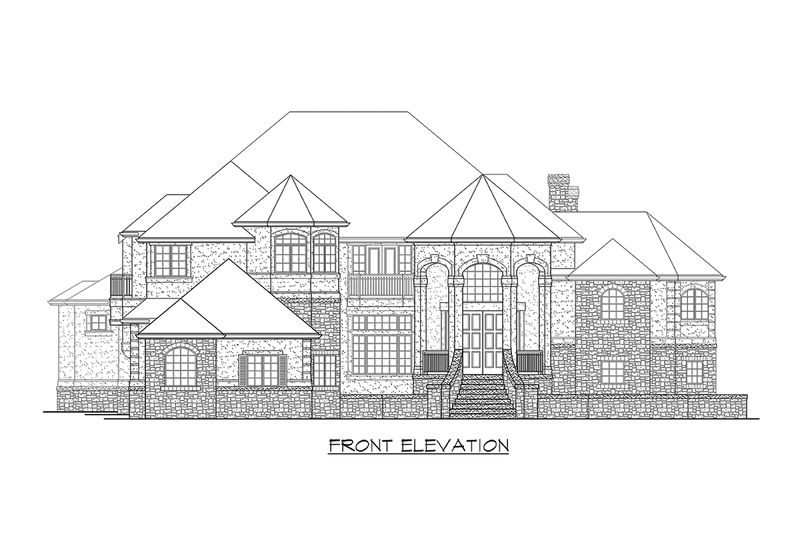 Dream House Plan - Exterior - Other Elevation for European House Plan #132-214 - 4 bed, 3.5 bath