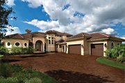 Mediterranean Style House Plan - 5 Beds 5.5 Baths 5314 Sq/Ft Plan #930-440 