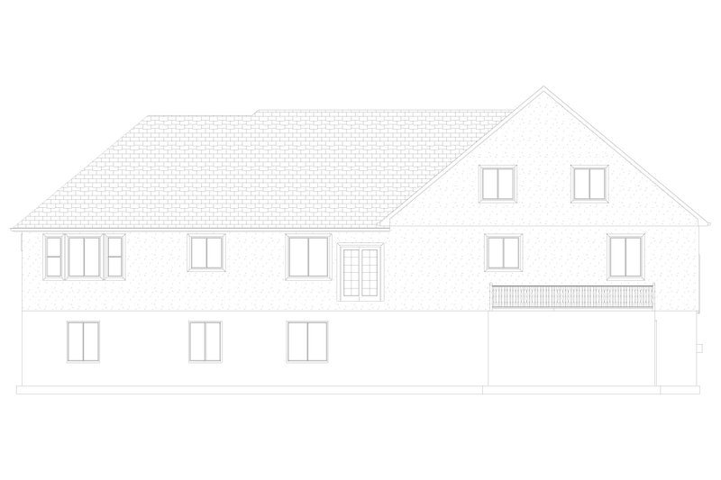 Dream House Plan - Exterior - Rear Elevation 2 for Traditional House Plan #1060-212 - 4 bed, 3.5 bath