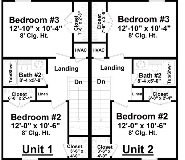 Country Floor Plan - Upper Floor Plan #21-477