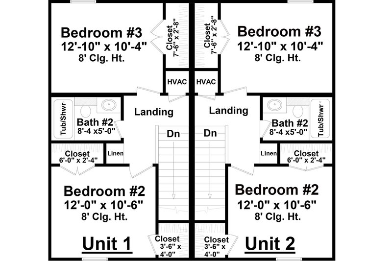 Architectural House Design - Floor Plan - Upper Floor for Country House Plan #21-477 - 3 bed, 2 bath