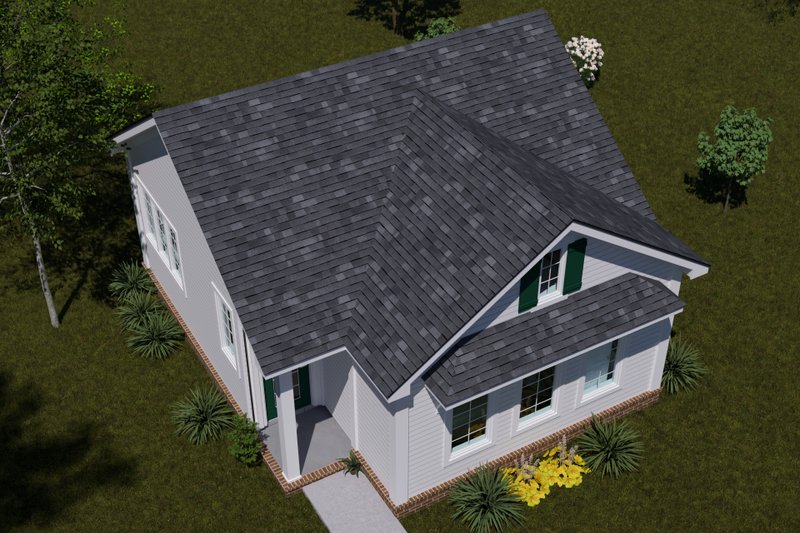 Architectural House Design - Exterior - Other Elevation 3 for Cottage House Plan #513-2417 - 1 bed, 1 bath