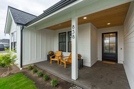 Exterior - Front Elevation 6 for Farmhouse House Plan #1070-21 - 3 bed, 2 bath