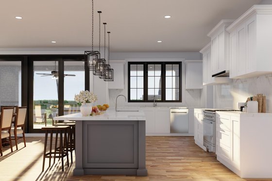 Interior - Kitchen 1 for European House Plan #923-338 - 4 bed, 4 bath
