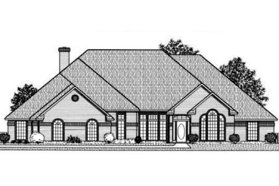 Exterior - Front Elevation for Traditional House Plan #65-182 - 4 bed, 3.5 bath