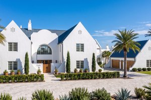 Architectural House Design - Exterior - Front Elevation for Beach House Plan #455-768 - 6 bed, 6.5 bath