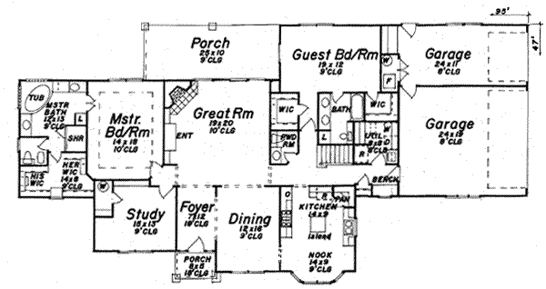 Dream House Plan - European Floor Plan - Main Floor Plan #52-190