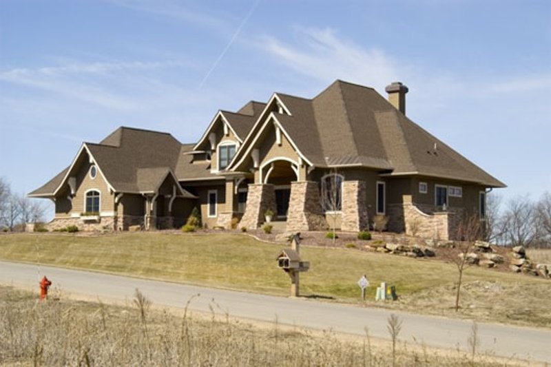 Architectural House Design - Exterior - Other Elevation for Craftsman House Plan #56-592 - 5 bed, 4 bath