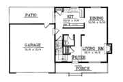 Traditional Style House Plan - 4 Beds 2.5 Baths 1632 Sq/Ft Plan #92-211 