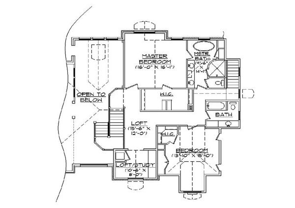 Dream House Plan - Craftsman Floor Plan - Upper Floor Plan #5-378