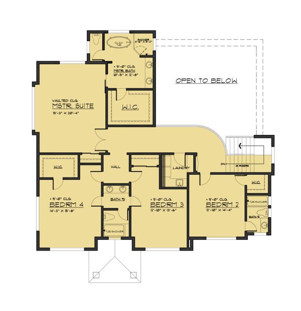 Home Plan - European Floor Plan - Upper Floor Plan #1066-74