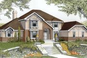 European Style House Plan - 5 Beds 3.5 Baths 3419 Sq/Ft Plan #87-206 