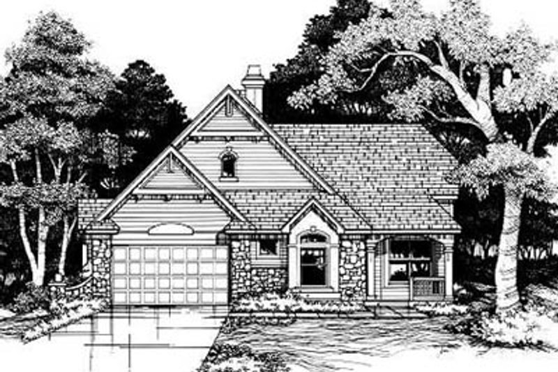 House Plan Design - Traditional Exterior - Front Elevation Plan #50-172
