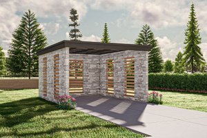 Modern Exterior - Front Elevation Plan #455-604