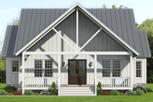 Country Exterior - Front Elevation Plan #932-359