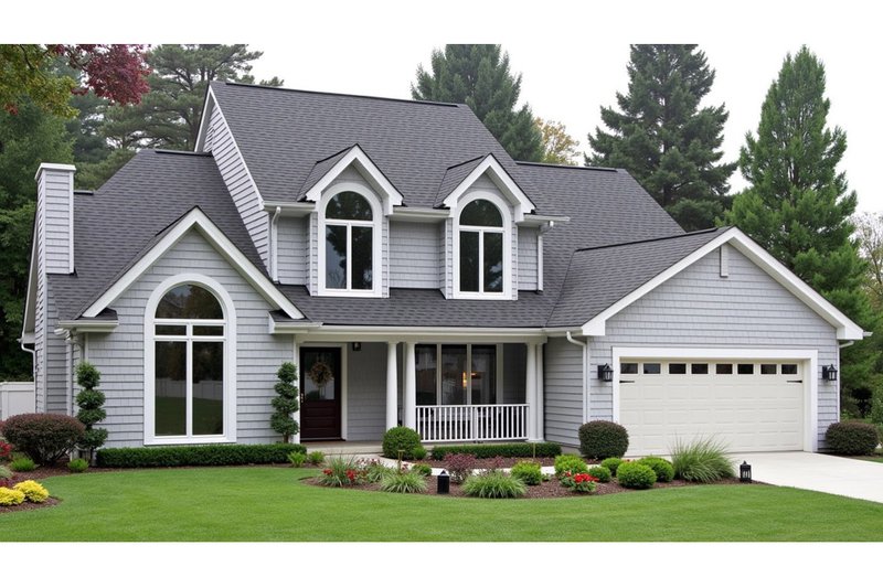 House Design - Country Exterior - Front Elevation Plan #3-309