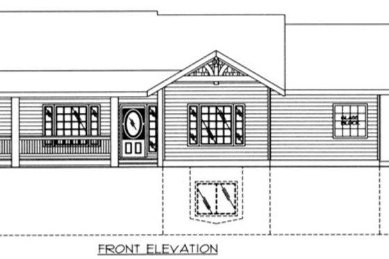 Exterior - Front Elevation 3 for Craftsman House Plan #117-1084 - 4 bed, 3.5 bath