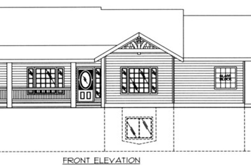 Architectural House Design - Exterior - Front Elevation 3 for Craftsman House Plan #117-1084 - 4 bed, 3.5 bath