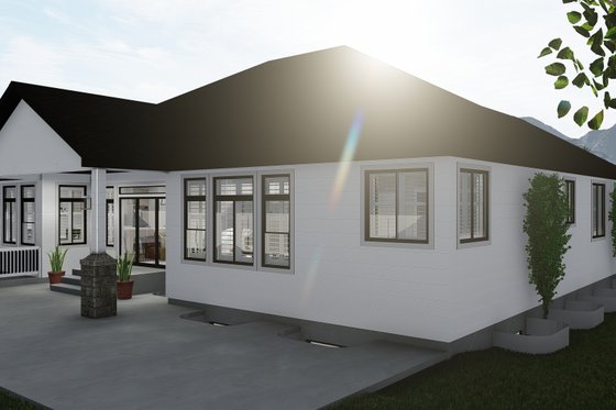 Exterior - Other Elevation for Ranch House Plan #1060-30 - 5 bed, 3.5 bath