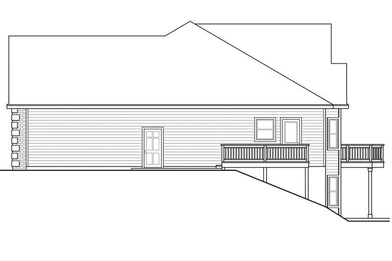 Home Plan - Exterior - Other Elevation 1 for Ranch House Plan #124-1139 - 3 bed, 2.5 bath