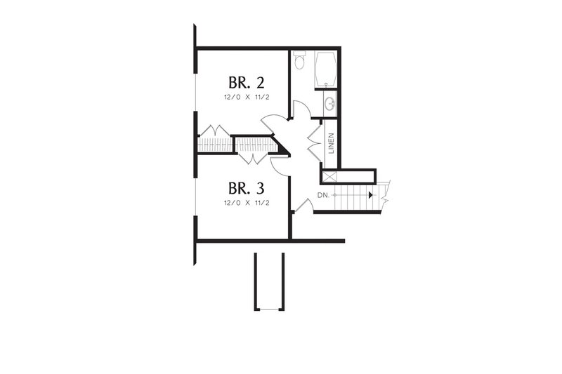 Home Plan - Floor Plan - Upper Floor for Traditional House Plan #48-526 - 3 bed, 2.5 bath