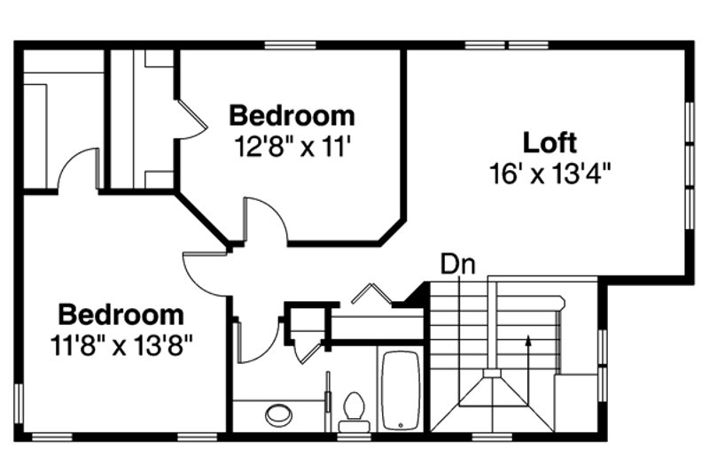 House Plan Design - Floor Plan - Upper Floor House Plan #124-878 - 3 bed, 2.5 bath