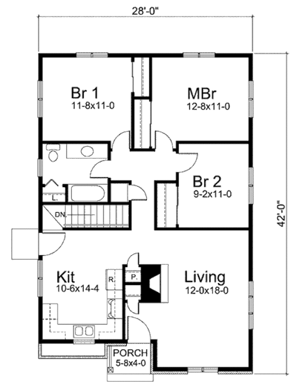 Dream House Plan - Ranch Floor Plan - Main Floor Plan #57-264