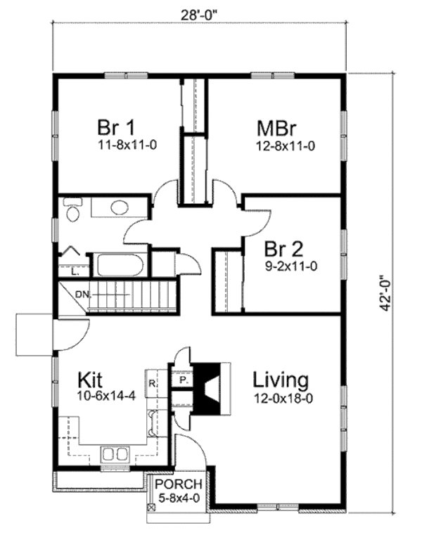 Ranch Floor Plan - Main Floor Plan #57-264