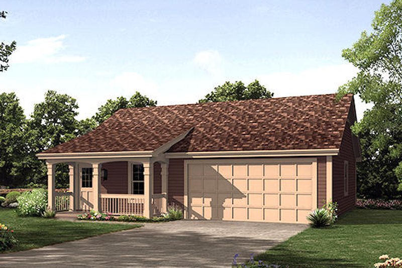 Home Plan - Cottage Exterior - Front Elevation Plan #57-400
